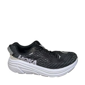 Hoka men’s Rincon Black and White Rincon Lightweight Running Shoe size 9